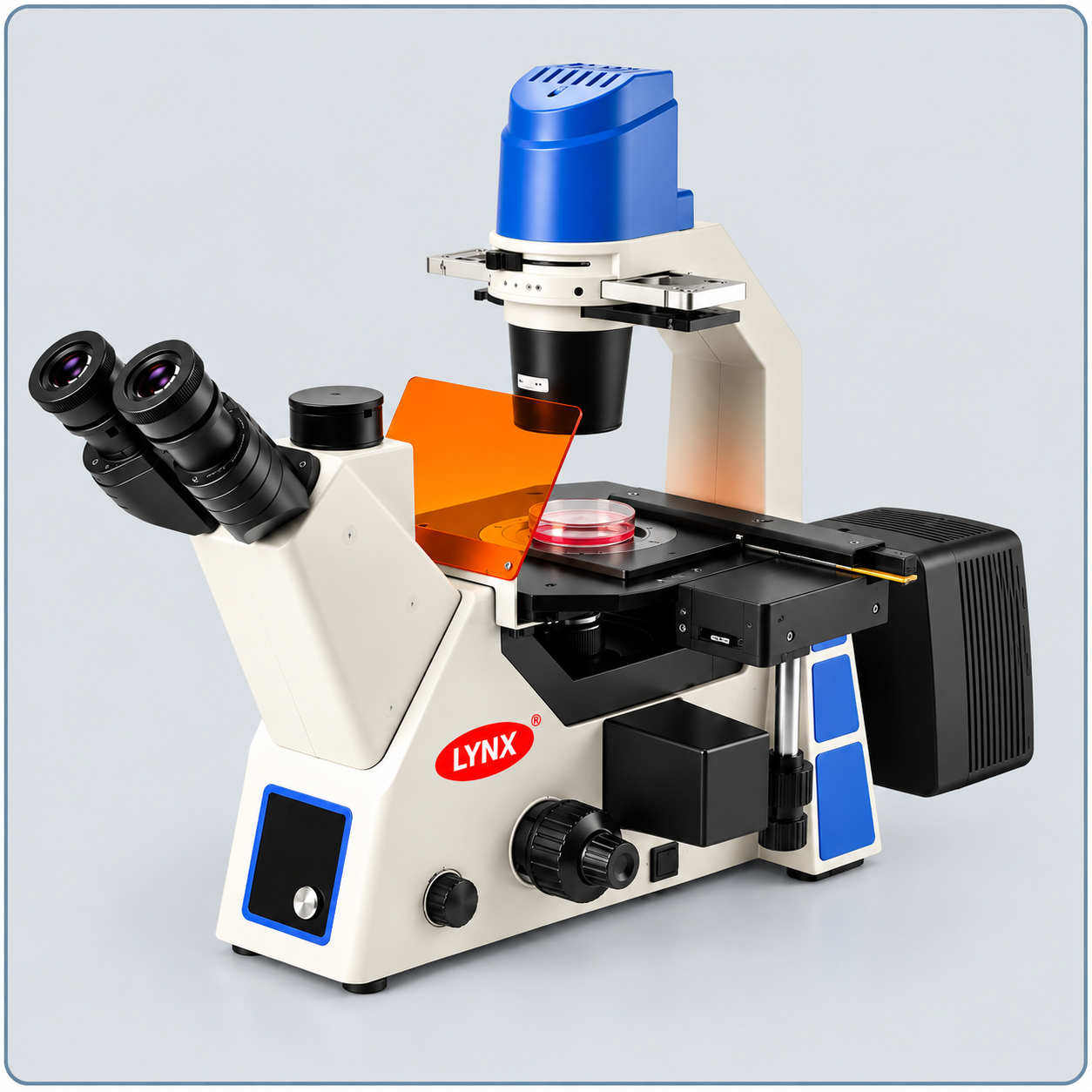 Inverted Microscope with Fluorescence Attachment