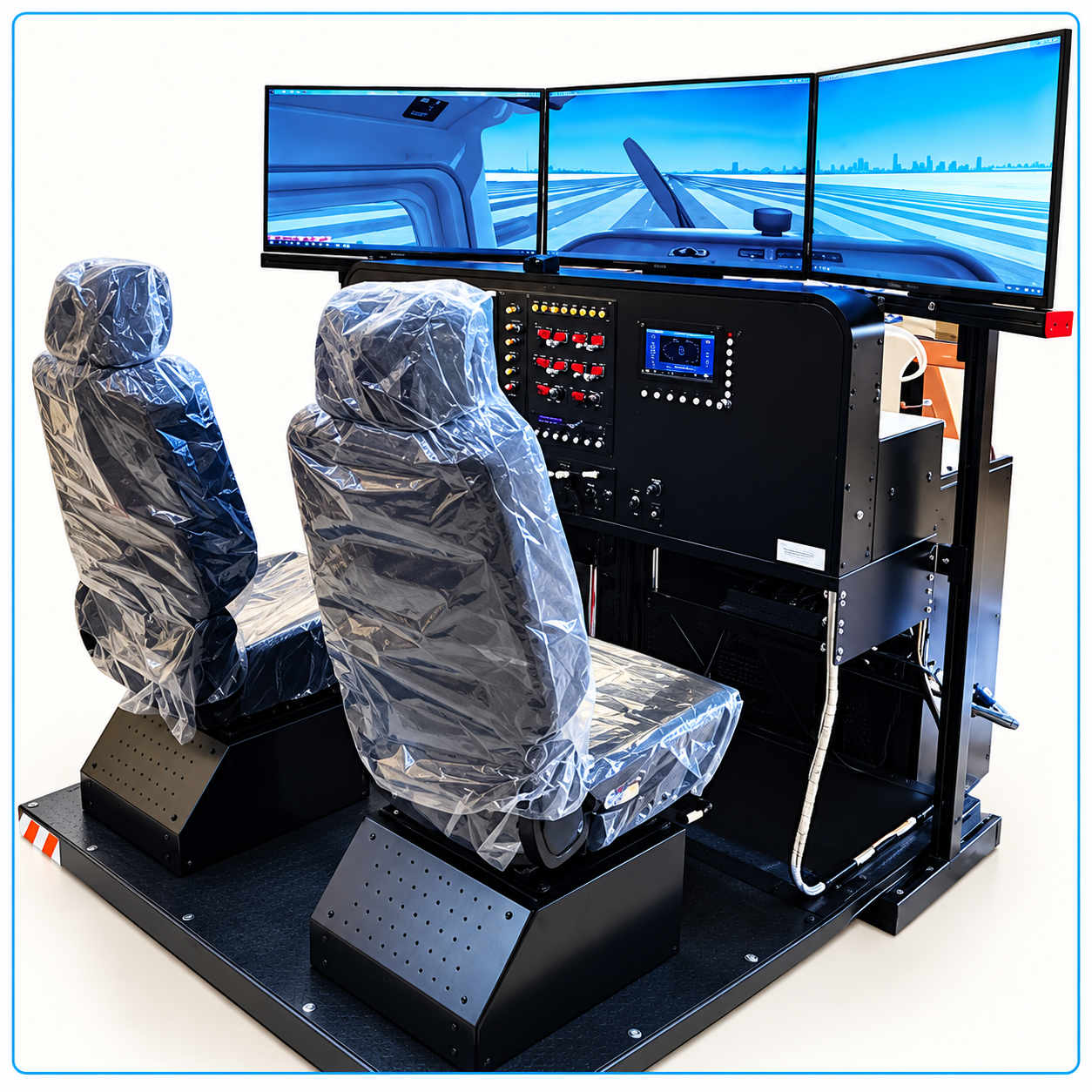 Professional Triple-Screen Simulator Cockpit